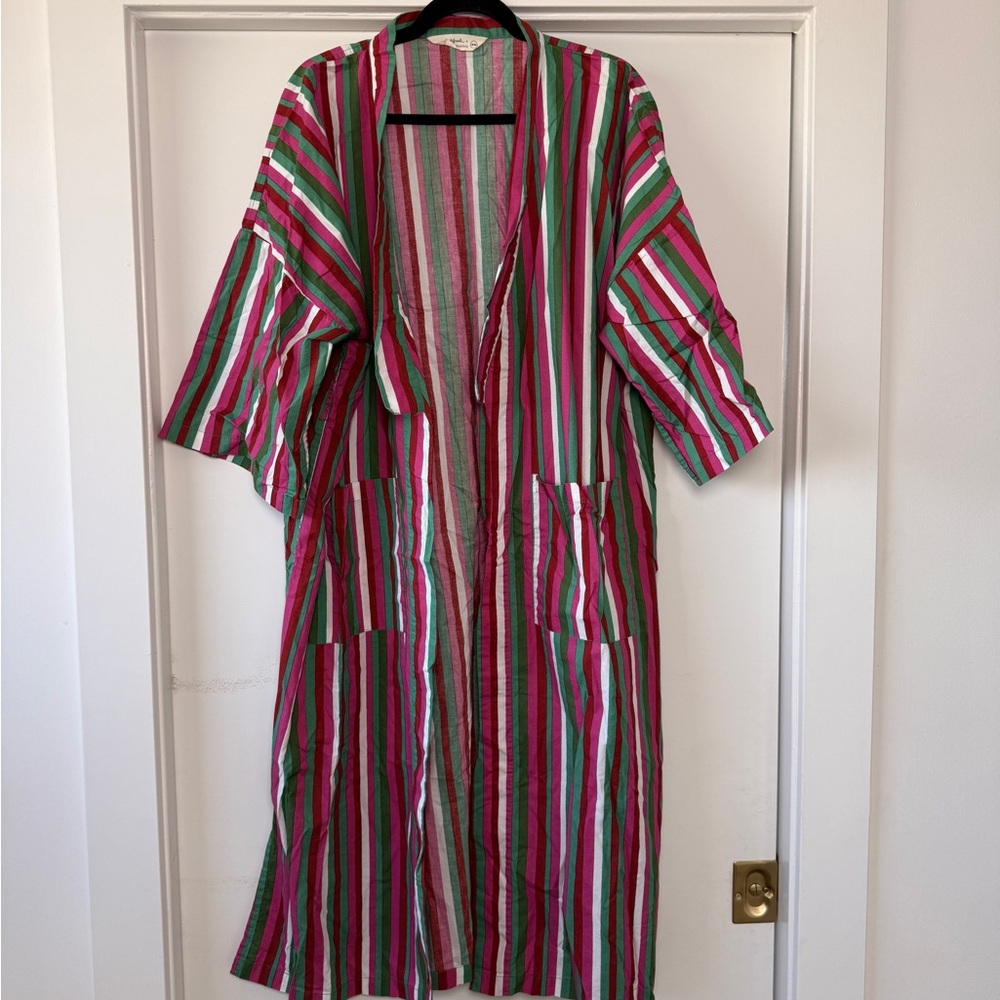 Anthropologie Multicolor Striped robe